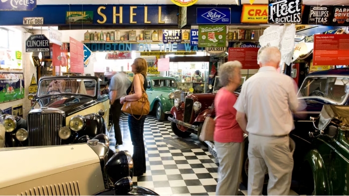 couple at the Cotswold Motoring museum